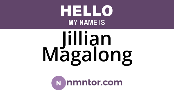 Jillian Magalong