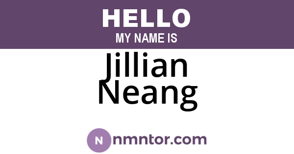 Jillian Neang