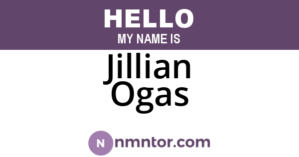 Jillian Ogas