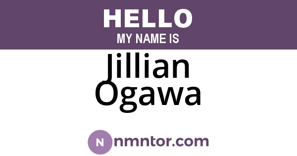 Jillian Ogawa