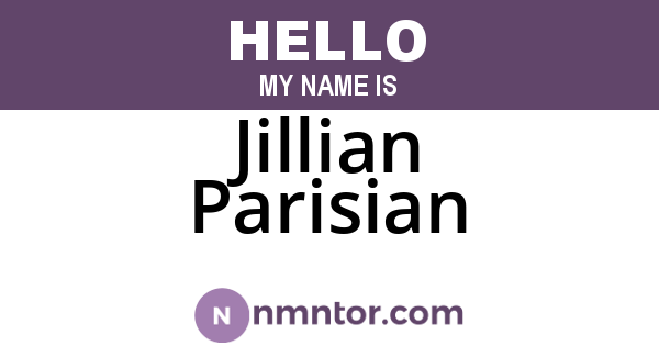 Jillian Parisian