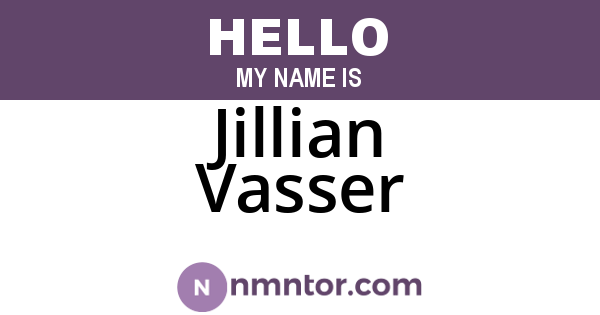 Jillian Vasser