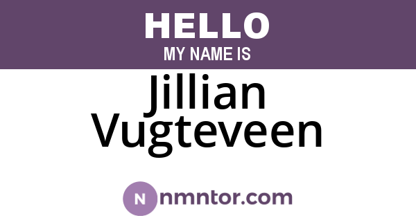 Jillian Vugteveen