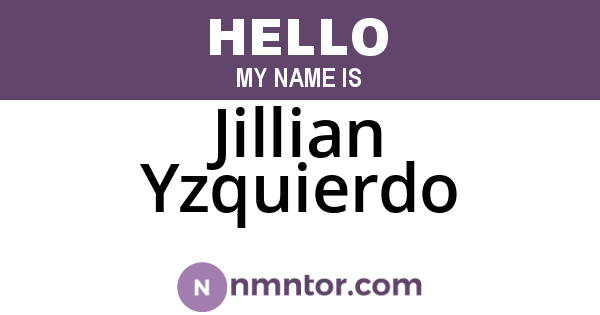 Jillian Yzquierdo