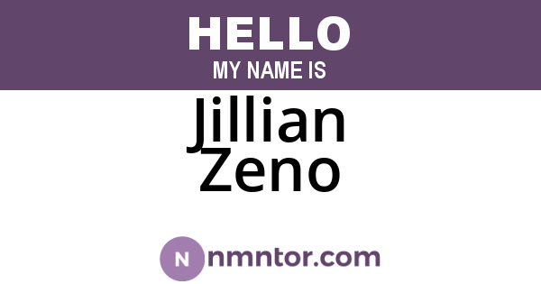 Jillian Zeno