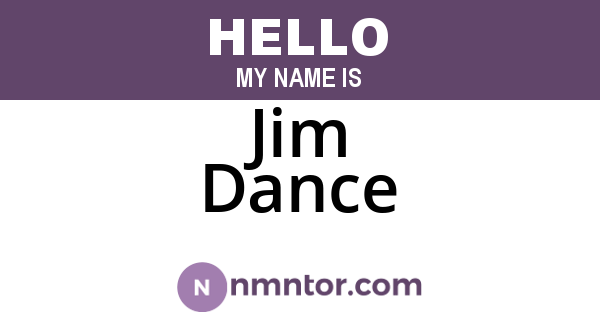 Jim Dance