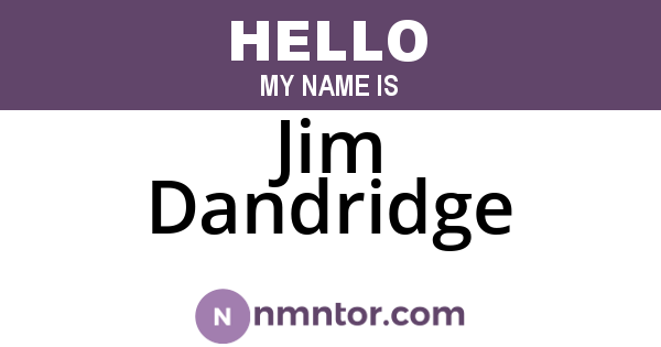Jim Dandridge