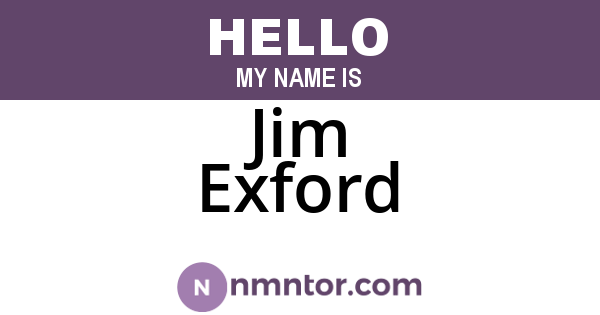 Jim Exford