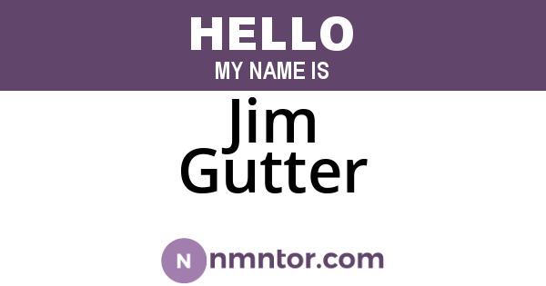 Jim Gutter