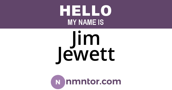 Jim Jewett