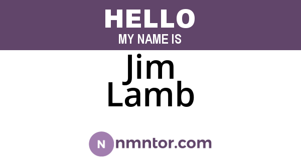 Jim Lamb