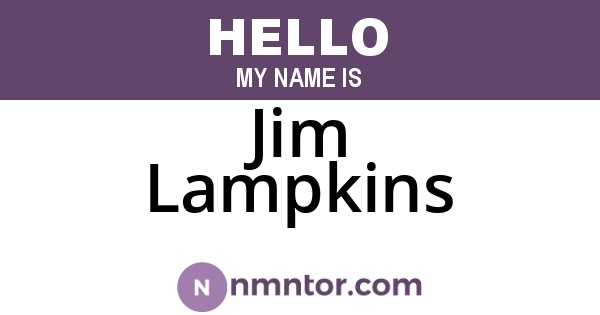 Jim Lampkins