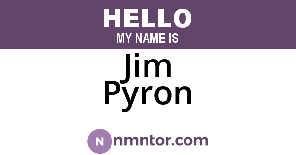 Jim Pyron