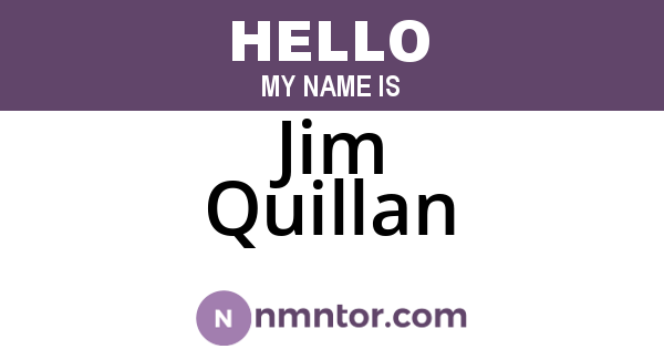Jim Quillan