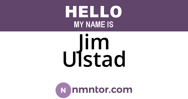 Jim Ulstad