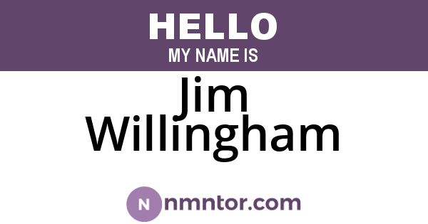 Jim Willingham