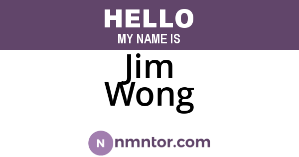 Jim Wong