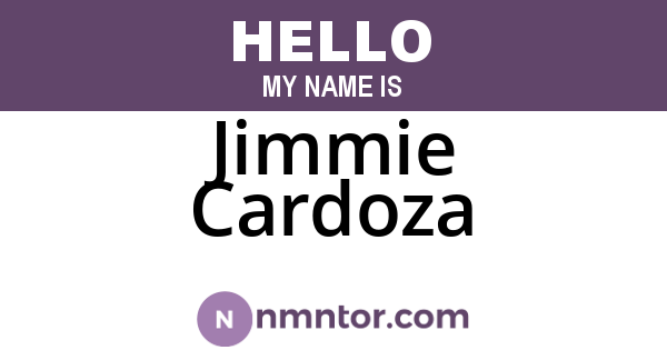 Jimmie Cardoza
