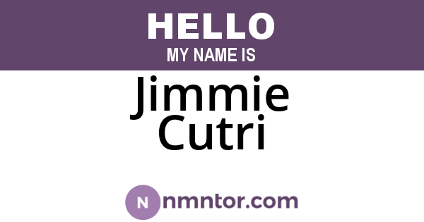 Jimmie Cutri