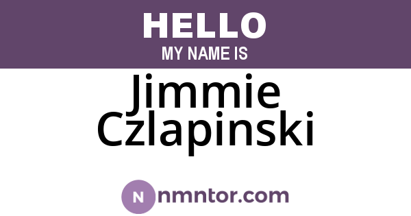 Jimmie Czlapinski
