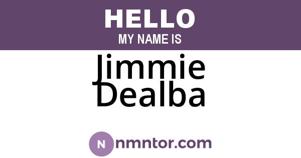 Jimmie Dealba