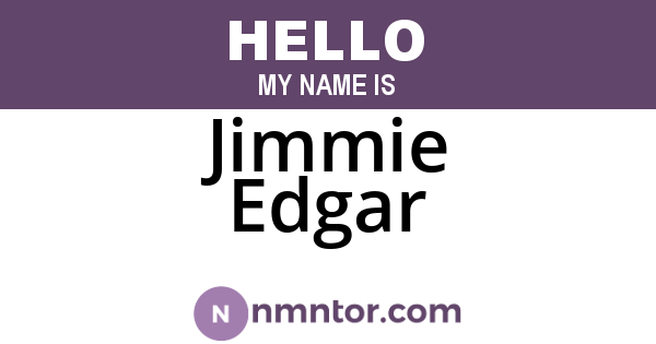 Jimmie Edgar