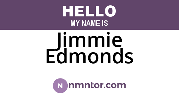 Jimmie Edmonds