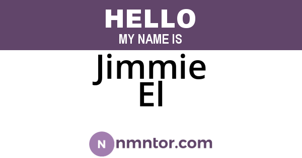 Jimmie El