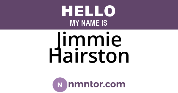 Jimmie Hairston