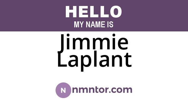 Jimmie Laplant