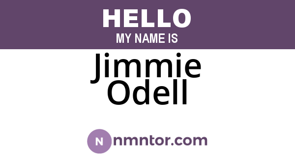 Jimmie Odell