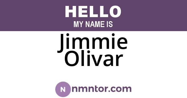 Jimmie Olivar