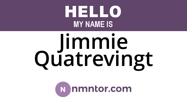 Jimmie Quatrevingt
