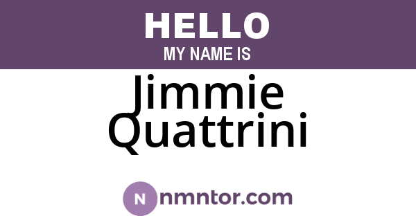 Jimmie Quattrini