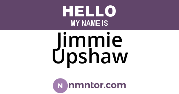 Jimmie Upshaw