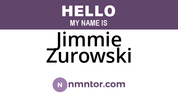 Jimmie Zurowski