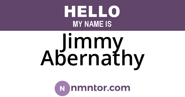 Jimmy Abernathy