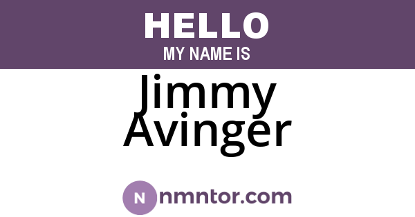 Jimmy Avinger