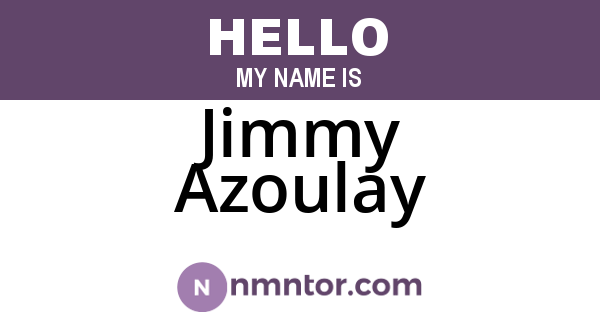 Jimmy Azoulay