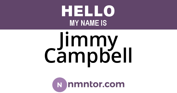 Jimmy Campbell