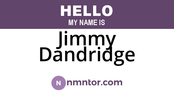 Jimmy Dandridge
