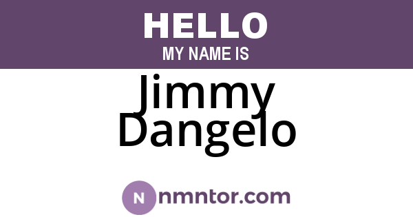 Jimmy Dangelo