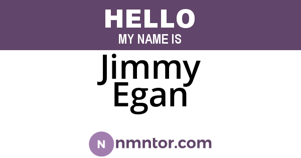 Jimmy Egan
