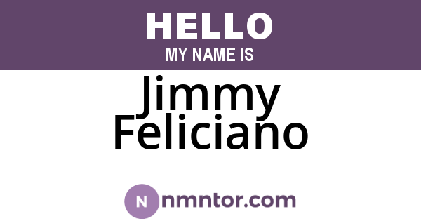 Jimmy Feliciano
