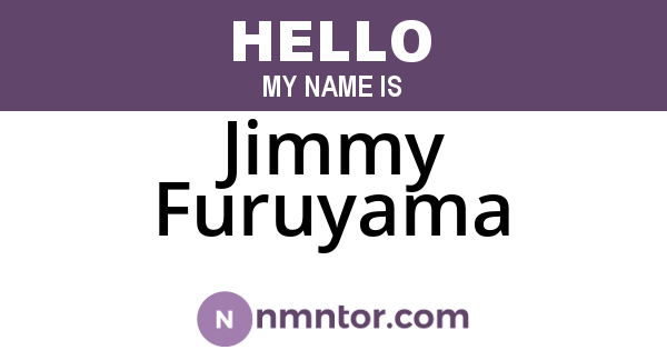 Jimmy Furuyama