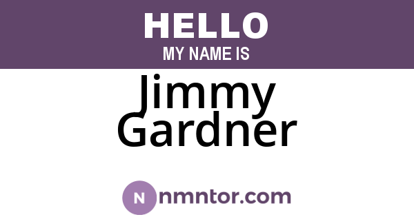 Jimmy Gardner