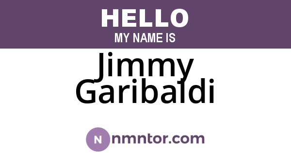 Jimmy Garibaldi
