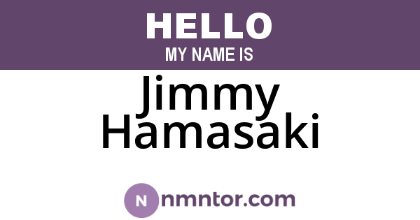 Jimmy Hamasaki