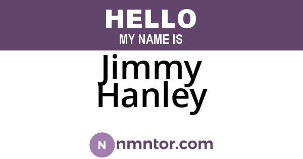 Jimmy Hanley