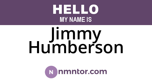 Jimmy Humberson